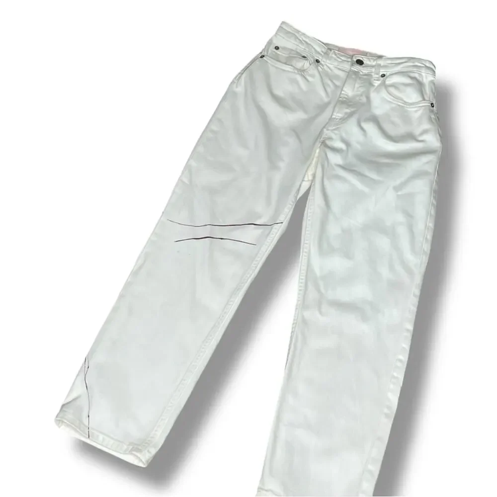 Everlane The High rise Straight Leg ankle jeans with paint splatter - Picture 7 of 8